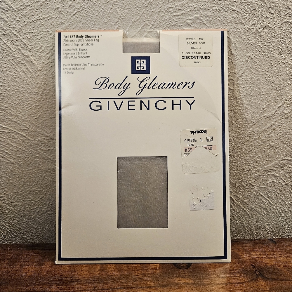 Vtg Givenchy Ref 157 Shimmery Body Gleamers Control Top Pantyhose Sz B NOS